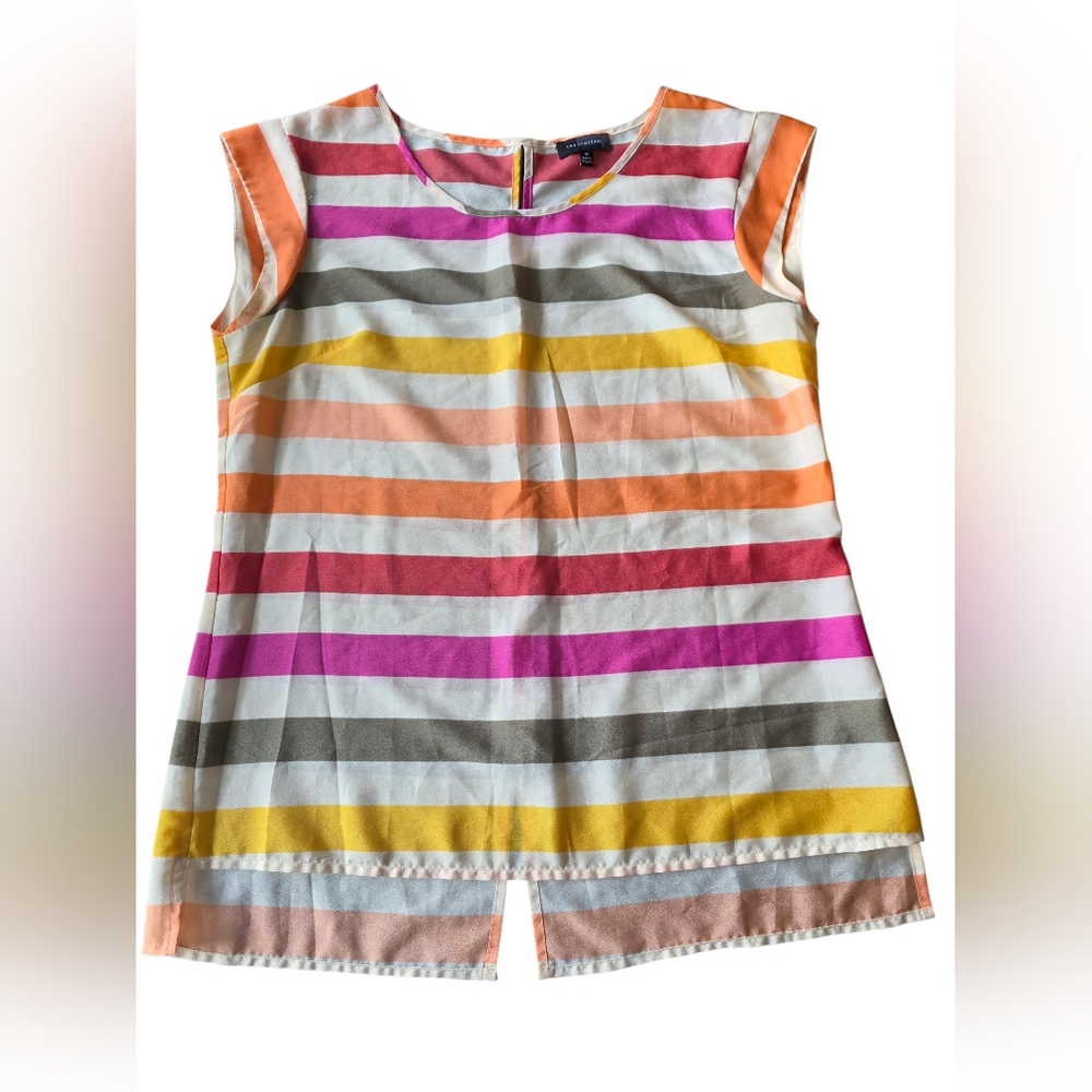 The Limited sleeveless Multicolor Striped Top